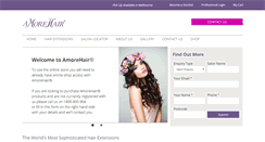 Desktop Screenshot of amorehair.com.au